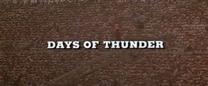 days of thunder